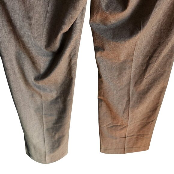 Ann Taylor Pants 14 Women's Tan The Trouser Mid Rise Office Career NEW - Picture 9 of 11